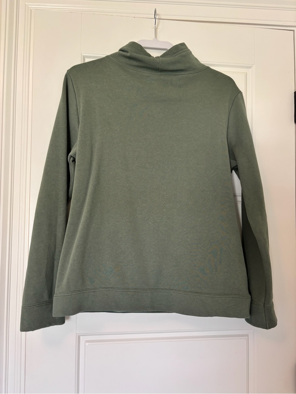Puma Olive Green Funnel Neck Sweatshirt with Gold Puma Logo - Picture 7 of 7